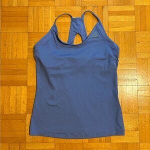 Reebok Racerback Tank Top Blue Size Small